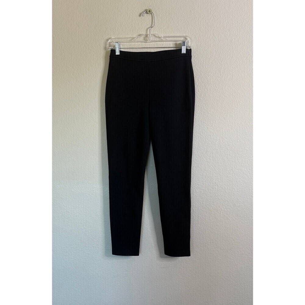 St. John Caviar wool tapered trousers women’s 2 black EUC